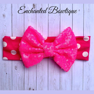 Evelynn Headband - Hot Pink